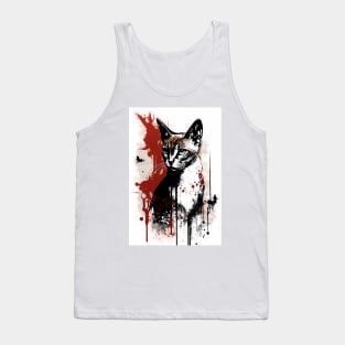 Abyssian Cat Portrait Tank Top